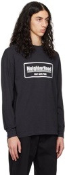 Neighborhood Black Printed Long Sleeve T-Shirt