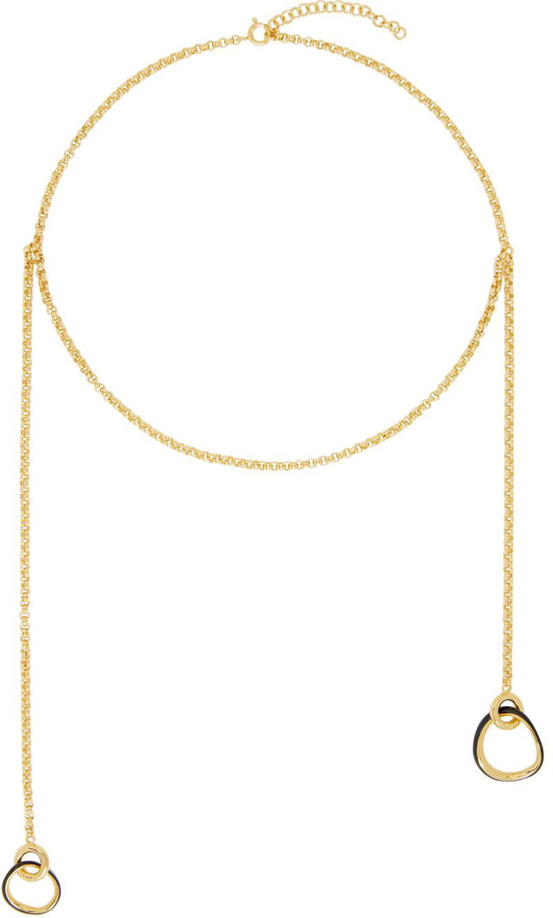 Charlotte Chesnais Gold & Black Mini Symi Necklace Charlotte Chesnais