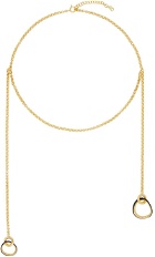 Charlotte Chesnais Gold & Black Mini Symi Necklace