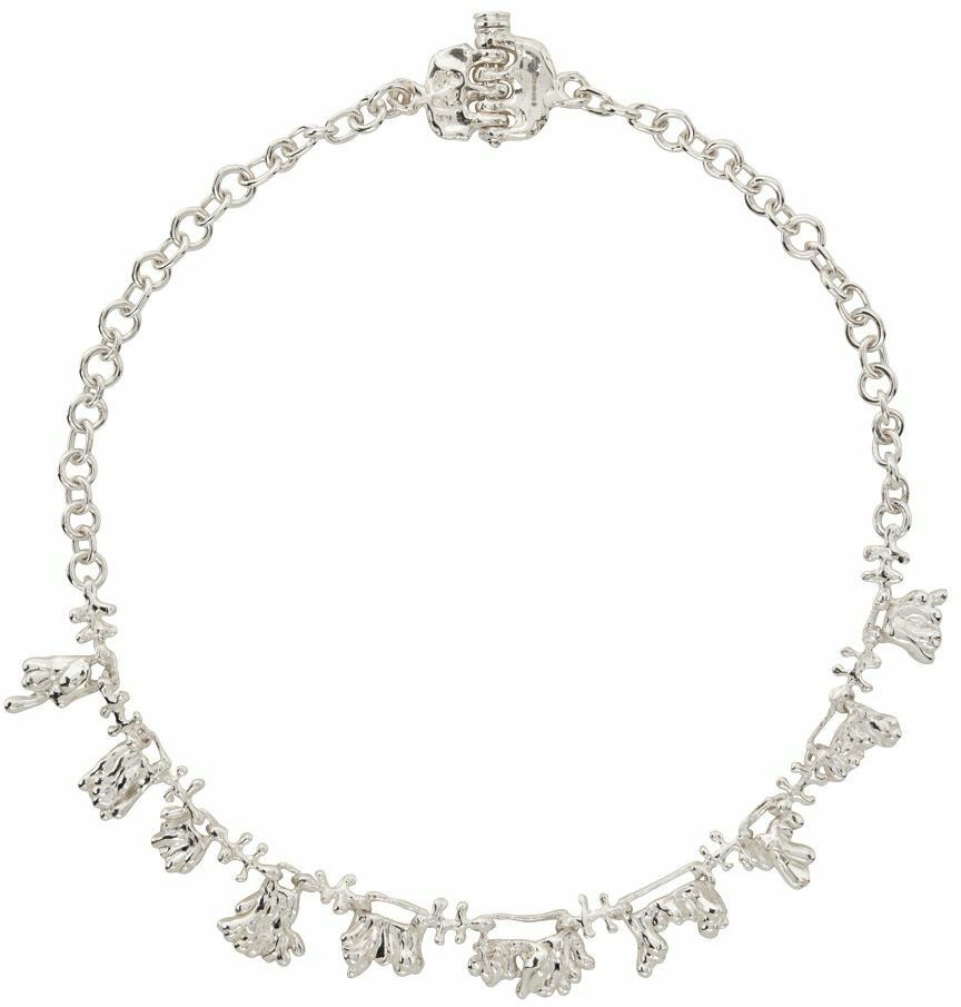Vasiliki Silver Kelp Necklace