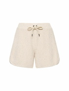 BRUNELLO CUCINELLI - Cotton Knit Sequined Jogger Shorts