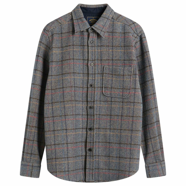 Photo: Portuguese Flannel Men's Type Tweed Overshirt in Grey