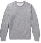 Reigning Champ - Mélange Fleece-Back Cotton-Blend Jersey Sweatshirt - Men - Gray