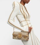 Balmain - B-Buzz 23 raffia crossbody bag