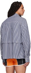 BARRAGÁN Blue & White Striped Shirt