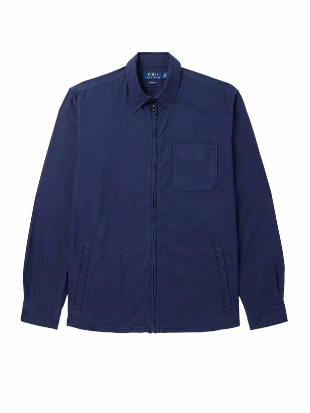 Photo: Polo Ralph Lauren - Garment-Dyed Cotton Oxford Shirt Jacket - Blue