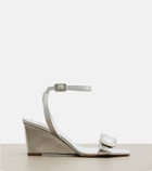 Roger Vivier Belle Vivier metallic leather sandals