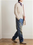 RRL - Ribbed Linen and Cotton-Blend Sweater - White
