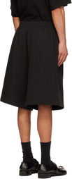 We11done Black Cross Chain Shorts