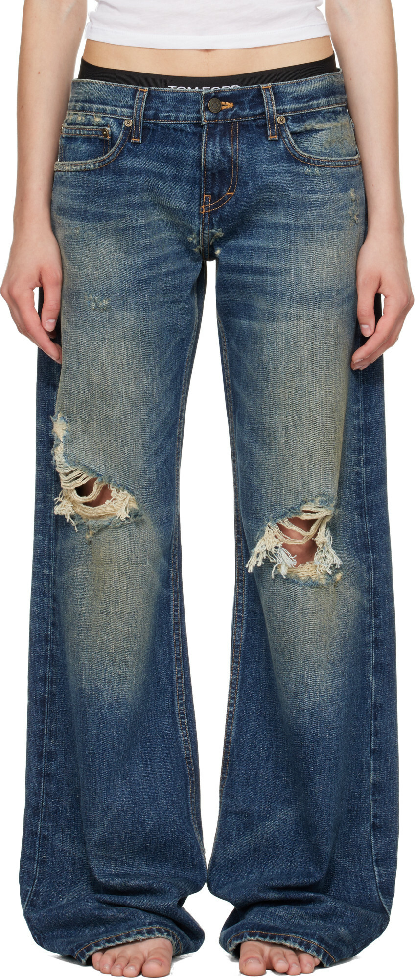Raimundo Langlois Indigo Bootcut Jeans