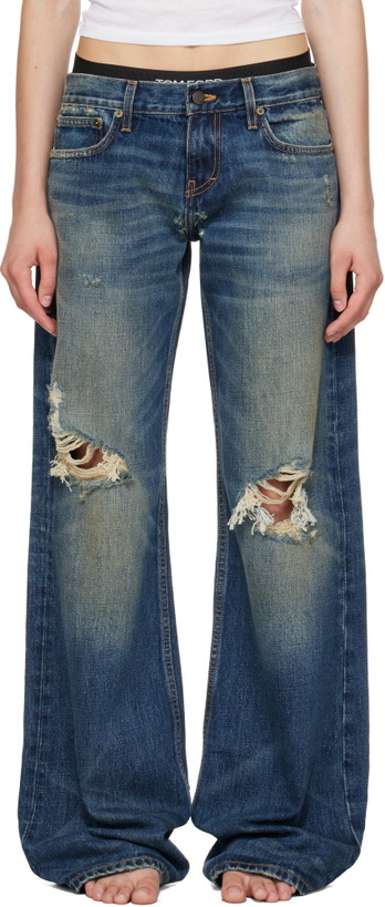 Photo: Raimundo Langlois Indigo Bootcut Jeans