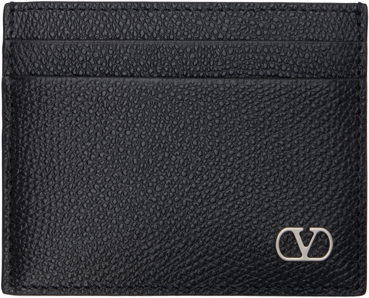 Valentino Garavani Black VLogo Signature Card Holder