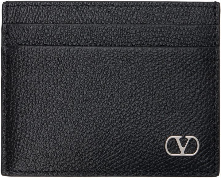 Photo: Valentino Garavani Black VLogo Signature Card Holder