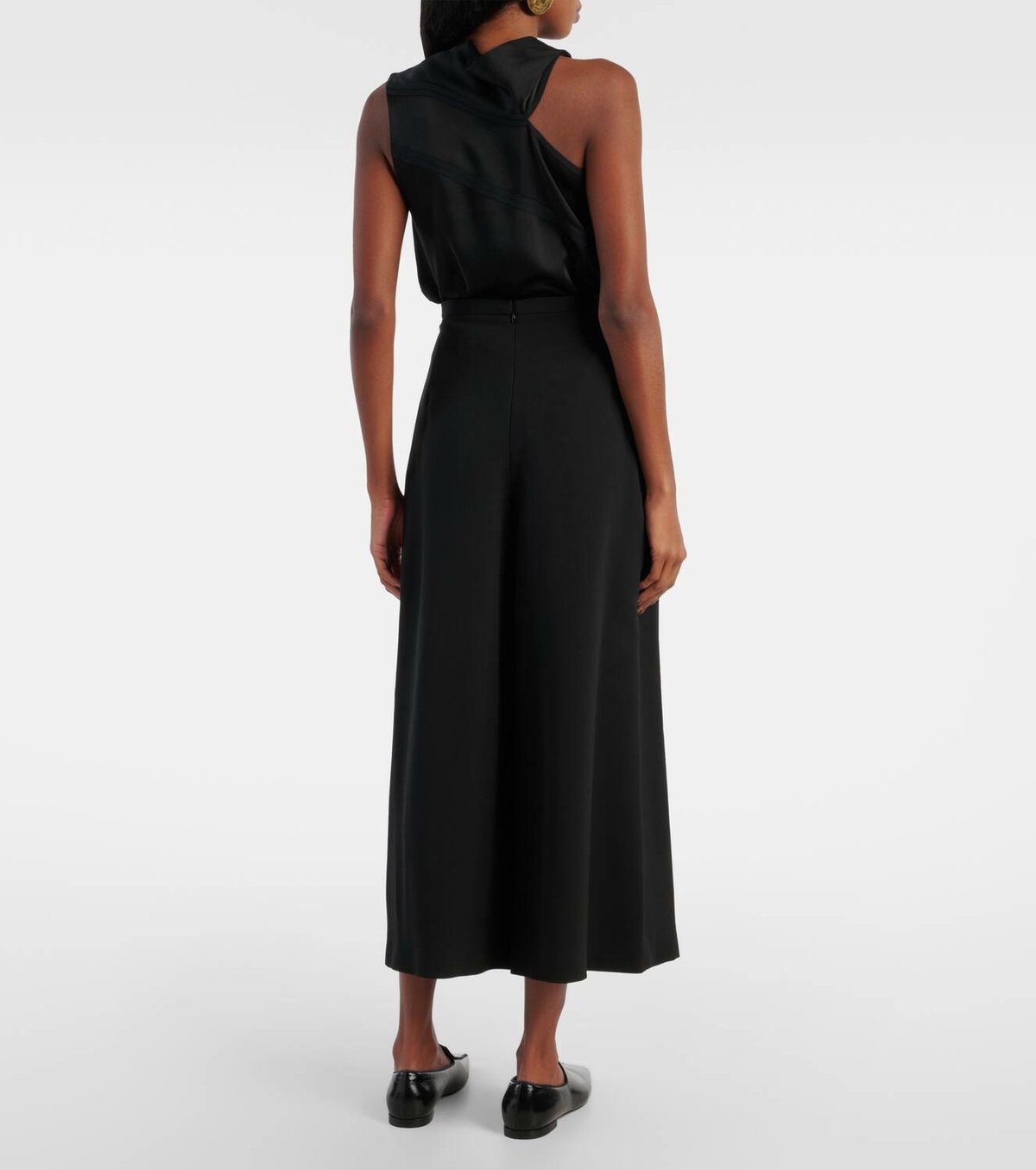 Fforme Pat high-rise crêpe culottes