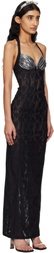 MISBHV Black Stella Lace Maxi Dress