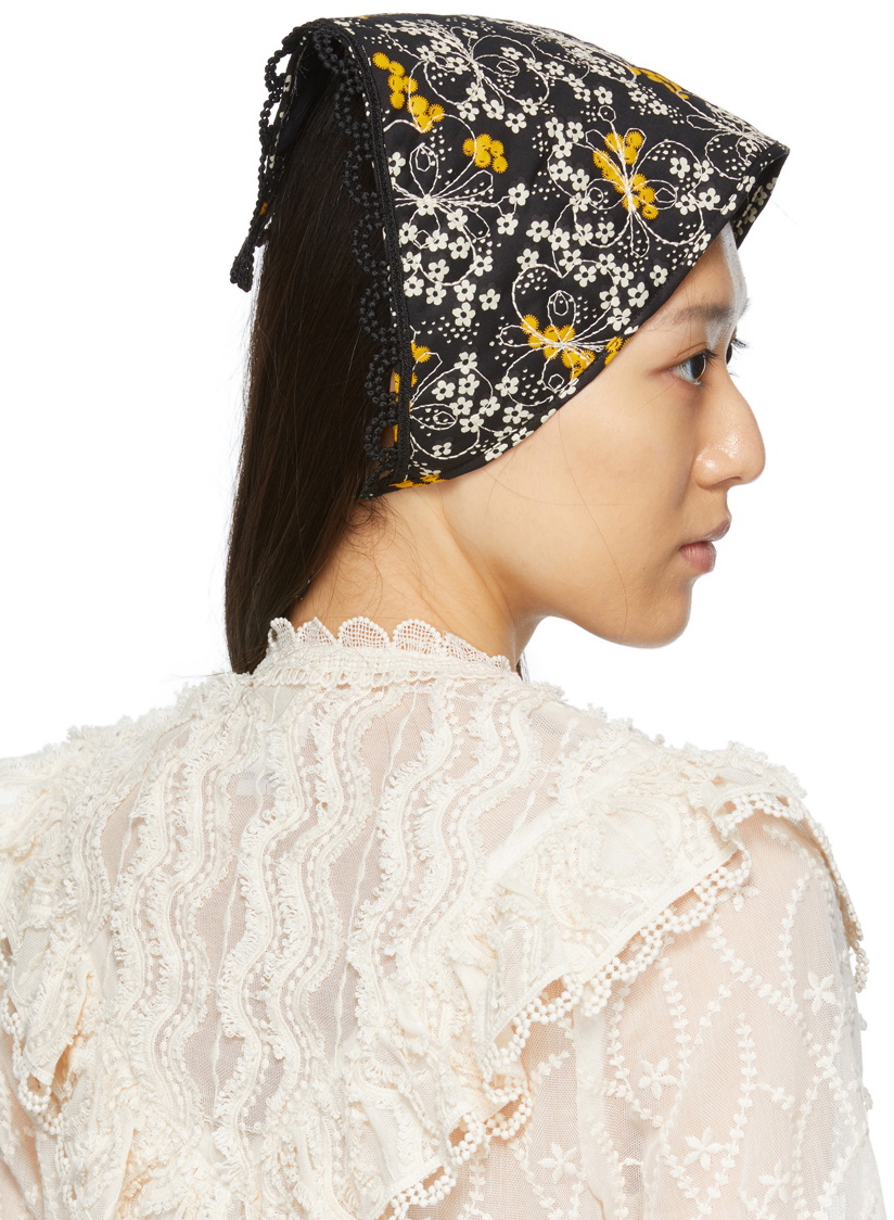 Anna Sui Quilted Head Scarf Anna Sui