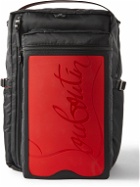 Christian Louboutin - Loubideal Leather-Trimmed Shell and Logo-Debossed Rubber Backpack
