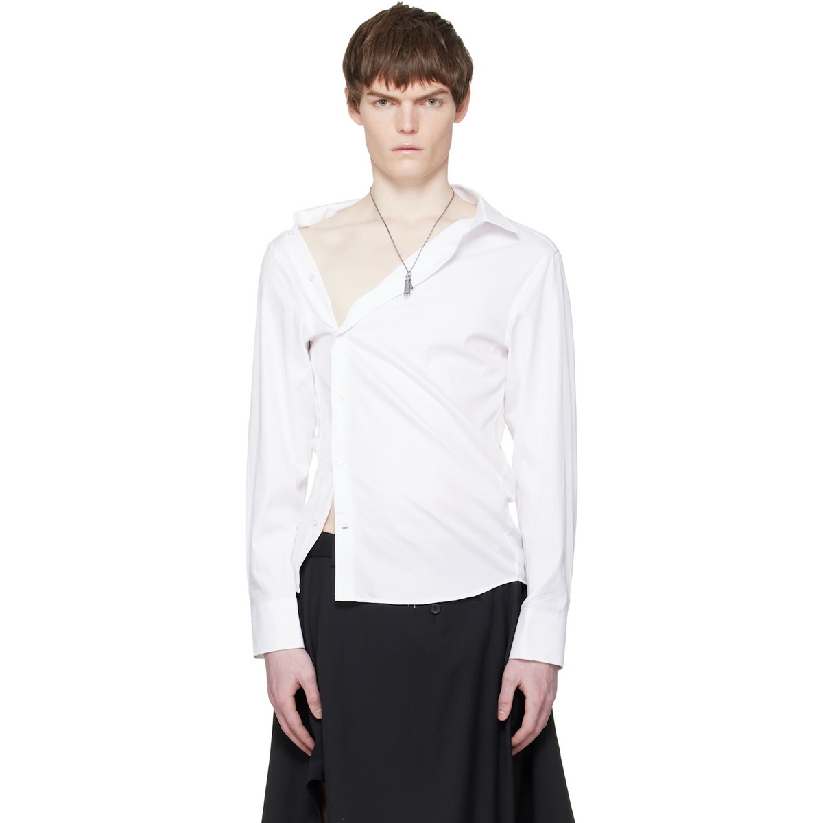 HODAKOVA White Asymmetric Shirt