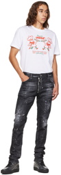 Dsquared2 Black Zip Cool Guy Jeans