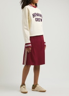 Wales Bonner Crew Embroidered Cotton Sweatshirt Ivory