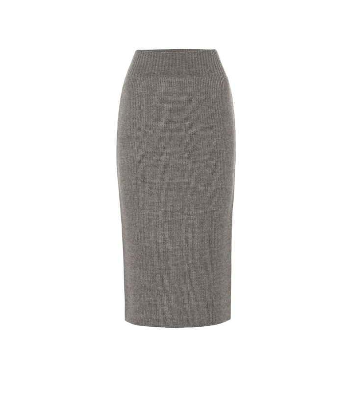 Photo: Dries Van Noten - Wool-blend pencil skirt