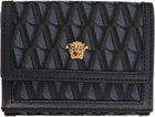 Versace Black 'La Medusa' V Jacquard Wallet