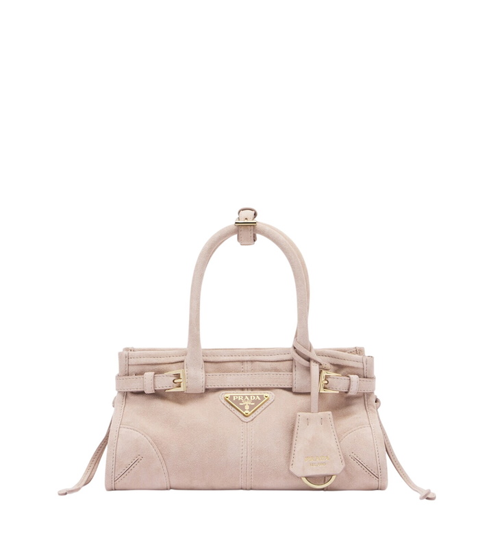Photo: Prada Prada Bonnie Mini suede top-handle bag