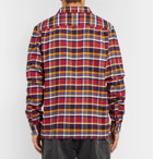 YMC - Checked Cotton-Flannel Shirt - Men - Red