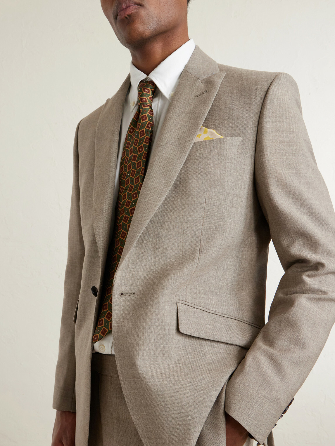 Favourbrook - Newport Slim-Fit Wool-Twill Suit Jacket - Neutrals