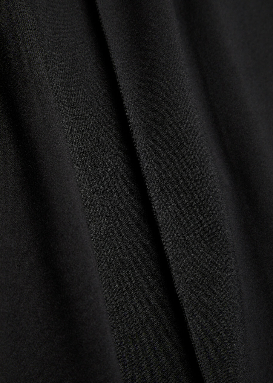 Wardrobe.nyc Pintucked Jersey Trousers Black