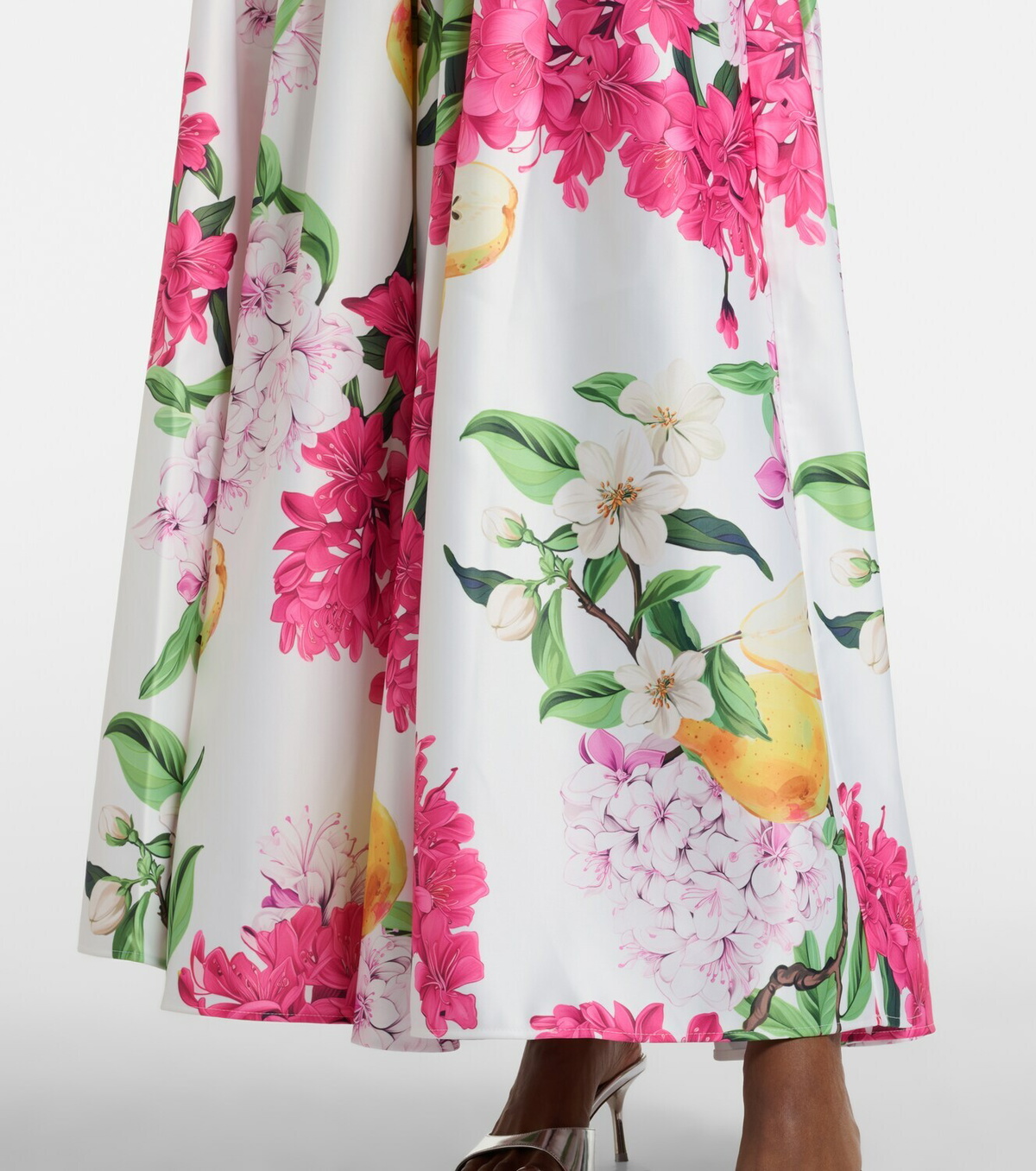 Leo Lin Reinette floral maxi skirt