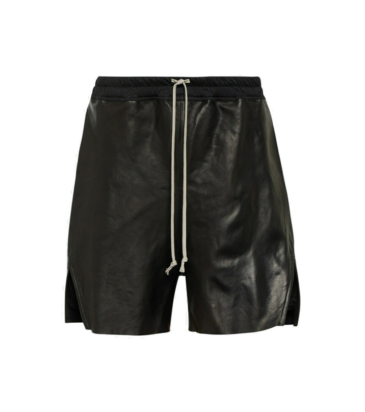 Photo: Rick Owens Leather shorts