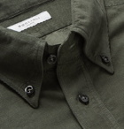 Boglioli - Slim-Fit Button-Down Collar Cotton-Corduroy Shirt - Green