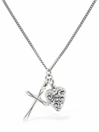 EMANUELE BICOCCHI - Cross & Arabesque Heart Charm Necklace