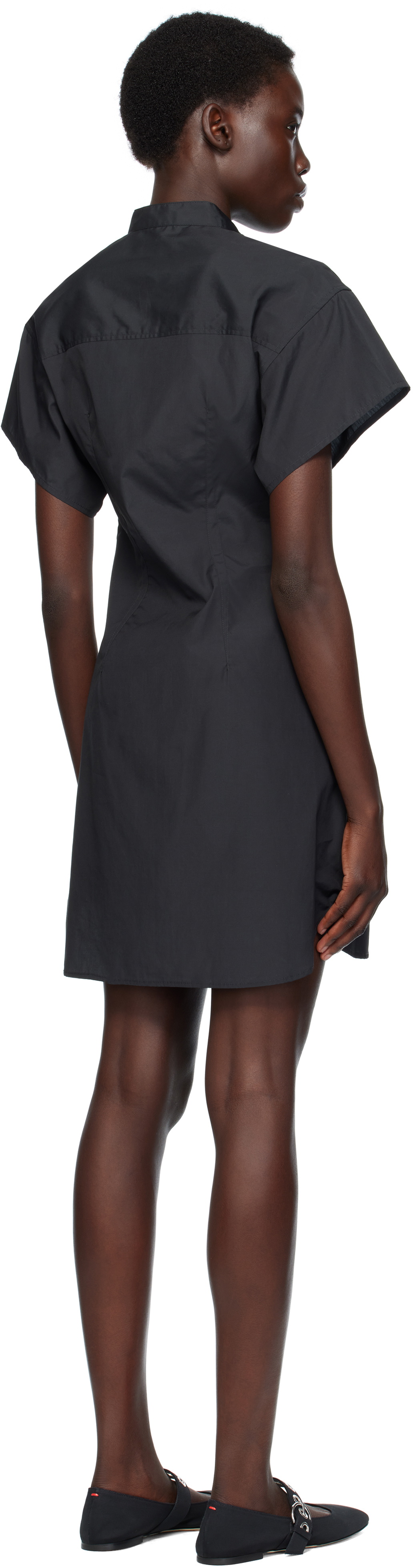 rag & bone Black Gretchen Shirt Minidress