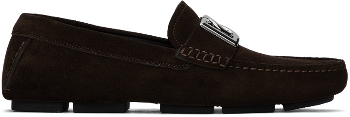 Photo: Dolce&Gabbana Brown Classic Driver Loafers