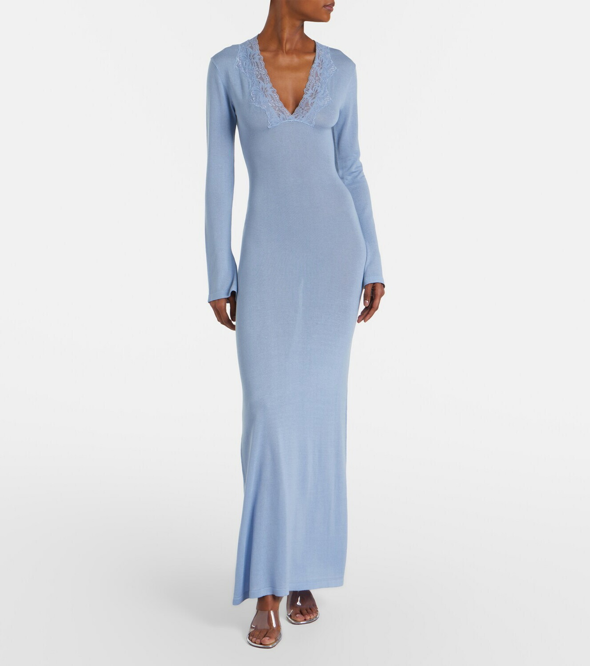 Aya Muse Lace-trimmed maxi dress