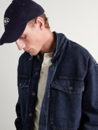 FULLCOUNT - Logo-Appliquéd Wool-Blend Cap - Blue