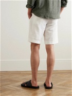 Brioni - Lerici Straight-Leg Linen and Cotton-Blend Shorts - White