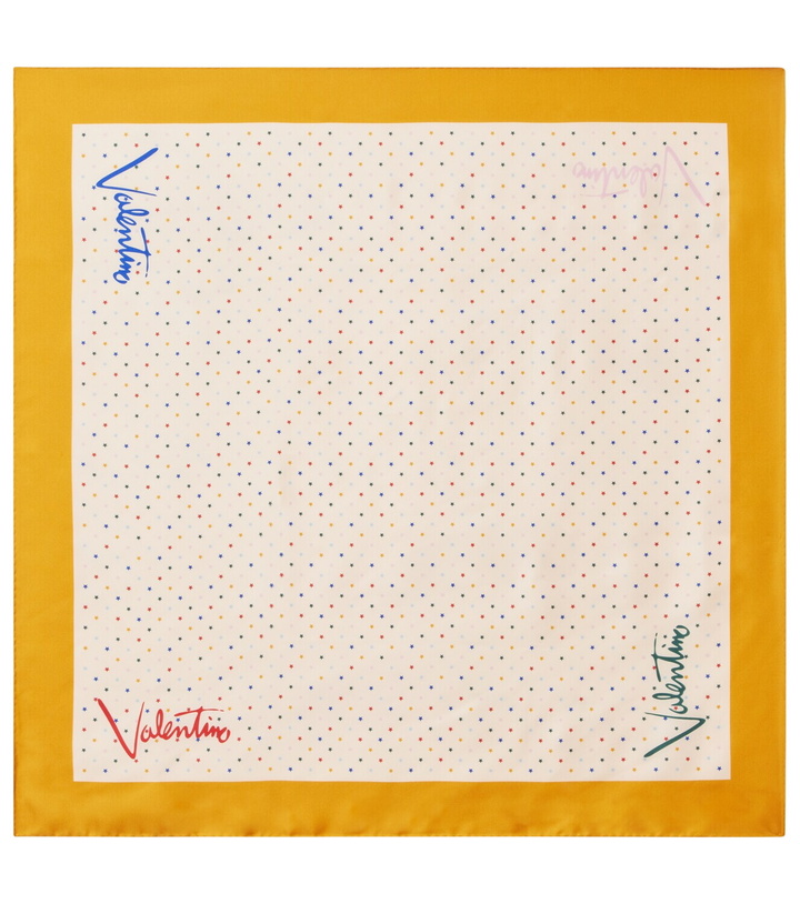 Photo: Valentino Polka-dot silk twill scarf