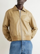 Bottega Veneta - Oversized Leather Blouson Jacket - Neutrals