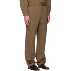 Lemaire Brown Military Chino Trousers