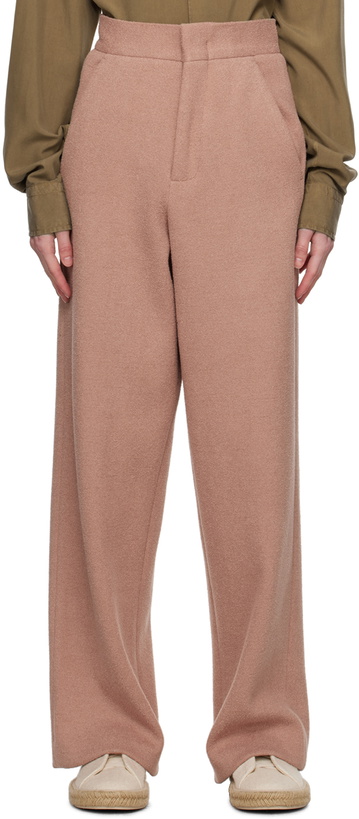Photo: ZEGNA Pink Unlined Trousers