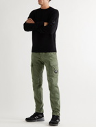 C.P. Company - Slim-Fit Tapered Garment-Dyed Stretch-Cotton Sateen Cargo Trousers - Green