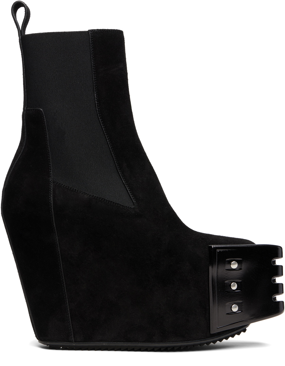 Rick Owens Mega Bumper Beatle Round Toe Boots ブラック Rick Owens Black Porterville Mega Bumper Beatle Chelsea