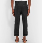 Jacquemus - Black Cropped Linen-Blend Trousers - Black