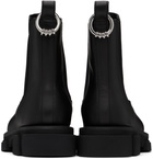 both Black Gao Pierced Chelsea Boots