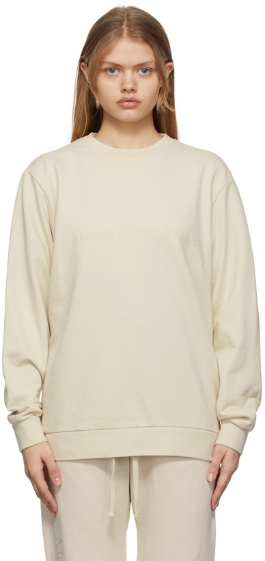 Photo: Museum of Peace & Quiet Beige MoPQ Sweatshirt