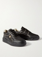 Valentino - Valentino Garavani Roman Stud Quilted Leather Sneakers - Black
