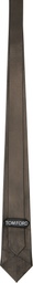 TOM FORD Black Soft Nappa Plonge Tie